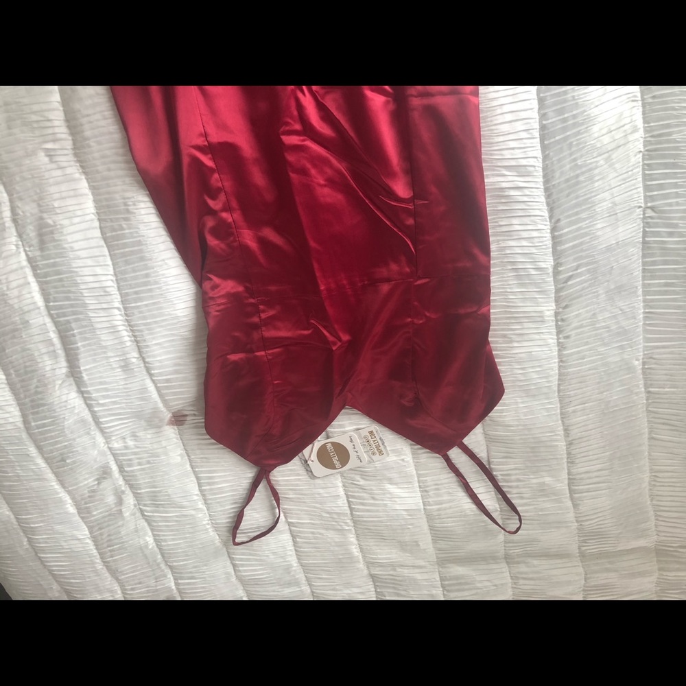 Red Satin Dress